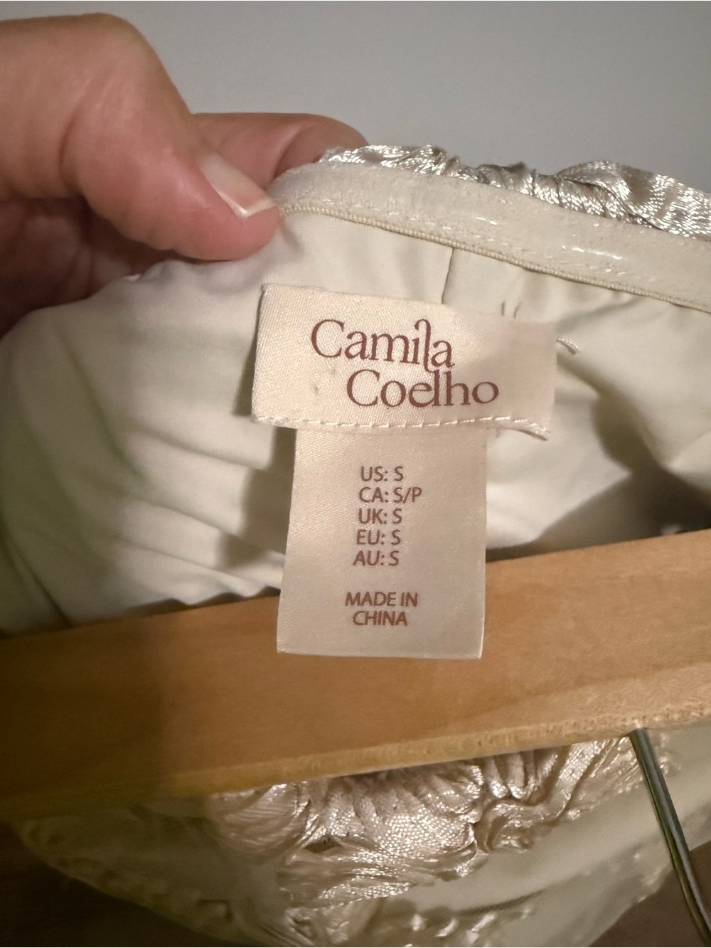 Gorgeous Camila Coelho strapless neutral midi dress. - Picture 4 of 4